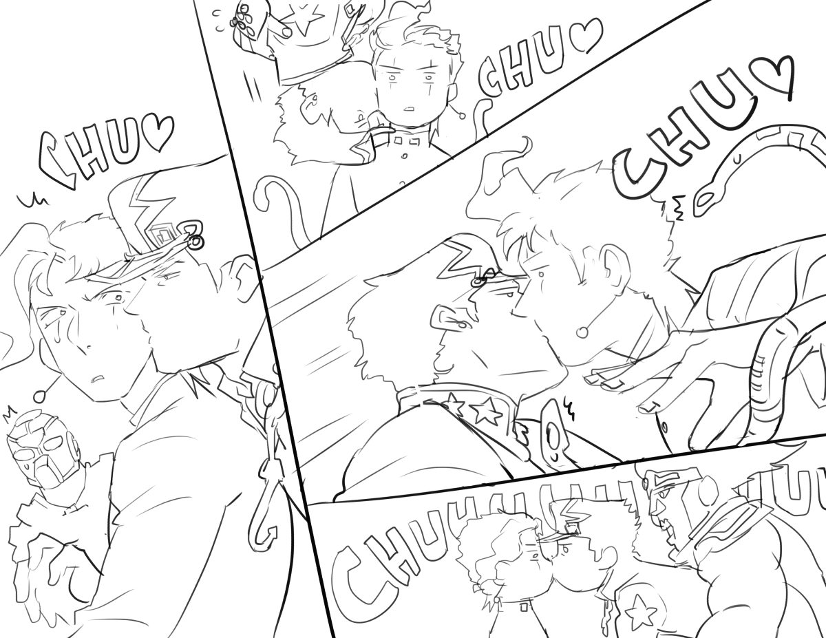 My brain is translating this into something else... ????
⚠️little kisses ahead
#Jotakak #jjba