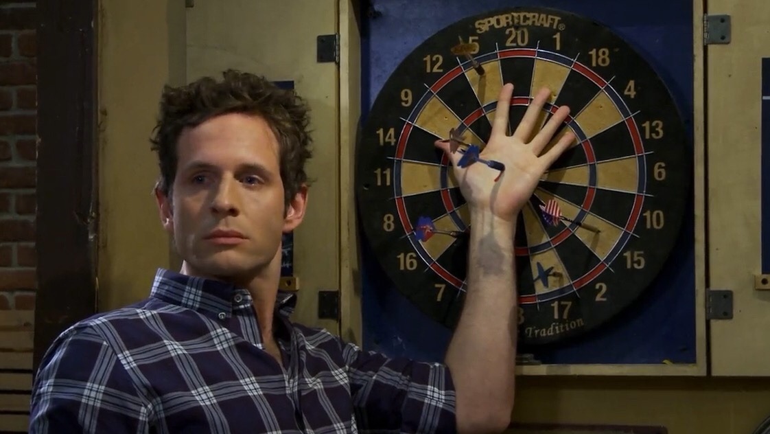 no puzzles no puzzles no puzzles. the no swearing rule in round 2. gentlemen, suck my dick. BECAUSE DENNIS IS A BASTARD MAN. charlie miming hungry hungry hippos. frank in the dog cage. this whole scene: