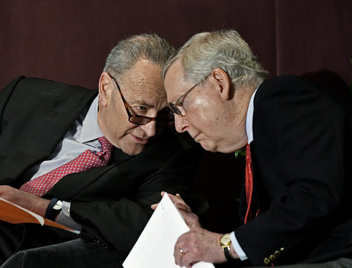 I don't know if this needs to be any clearer but Chuck and Mitch are friends.Chuck and the Democrats robbed  @Booker4KY of his rightful victory.