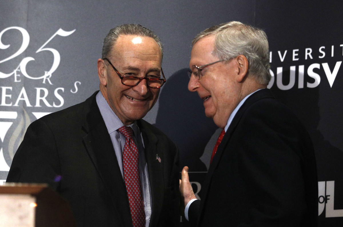 I don't know if this needs to be any clearer but Chuck and Mitch are friends.Chuck and the Democrats robbed  @Booker4KY of his rightful victory.