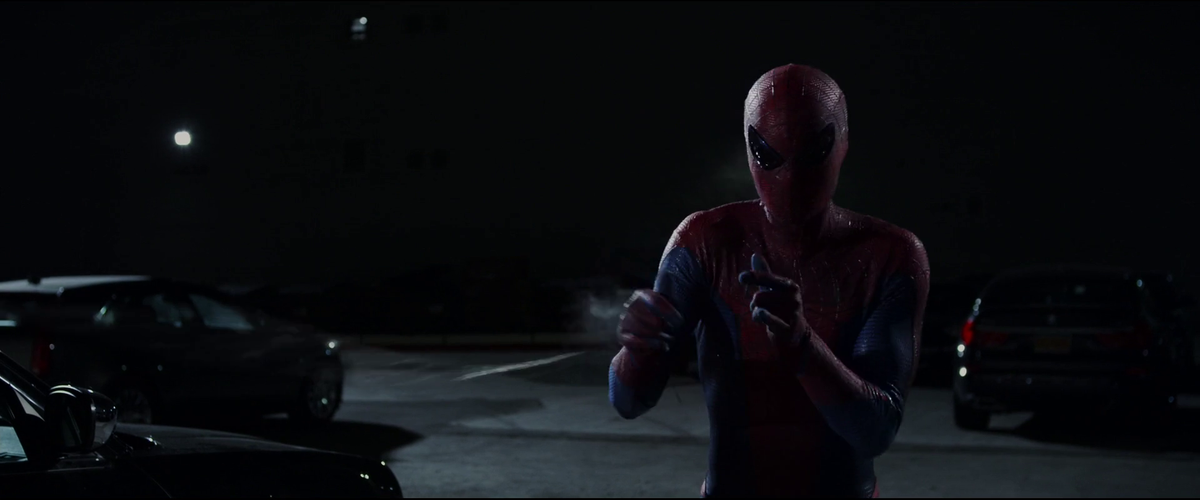 Check out that finger gun pose. Someone just watched "Spider-Man 3".