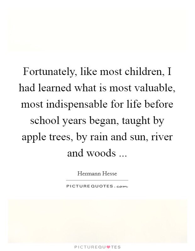 Wisdom of children & apple trees 