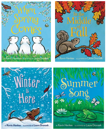 keila_dawson's tweet photo. Revisiting author/illustrator #kevinhenkes at the Reading for Research blog today! Imagery, repetition, and alliteration, oh, my! @GreenwillowBook #LauraDronzek #ReFoReMo2020 #PictureBooks #mentortexts #seasons #kidlit LINK to this new author study post: https://t.co/VJo36NYvFd https://t.co/Pg1eyLL2H3