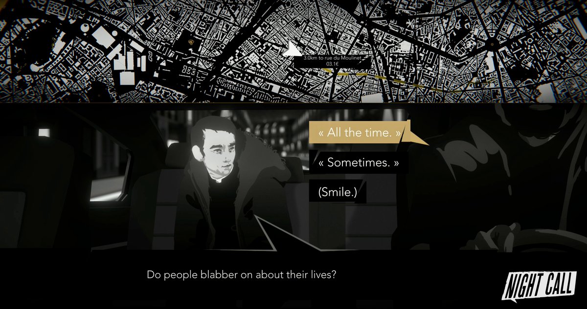 mahddyboy's tweet photo. Just finished Night Call by @RawFury,
Solving murder mystery cases just by being a taxi driver, can be dangerous, at times just being awesome.
Thanks for the chills and thrills but you're still one heck of VN game that I want to see having a sequel. #nintendoswitch #nightcallgame https://t.co/P5DfSDZfUL