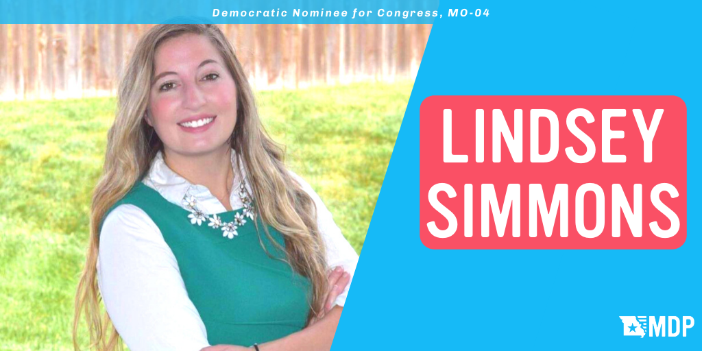 MoDemParty's tweet photo. Congratulations to @LynzForCongress, the official Democratic nominee for MO-04! https://t.co/xMugjhuZI4