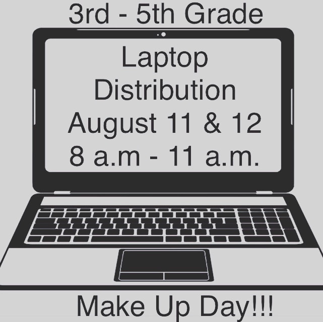DorothyGrantIA's tweet image. Hello DGIA family! On August 11th &amp;amp; 12th we will be having a make up laptop distribution for 3rd-5th graders. If you haven’t gotten a laptop come see us on the Dorothy Grant campus from 8 a.m. - 11 a.m. Please follow social distancing guidelines. 😷 #DGIAfamily #Laptops