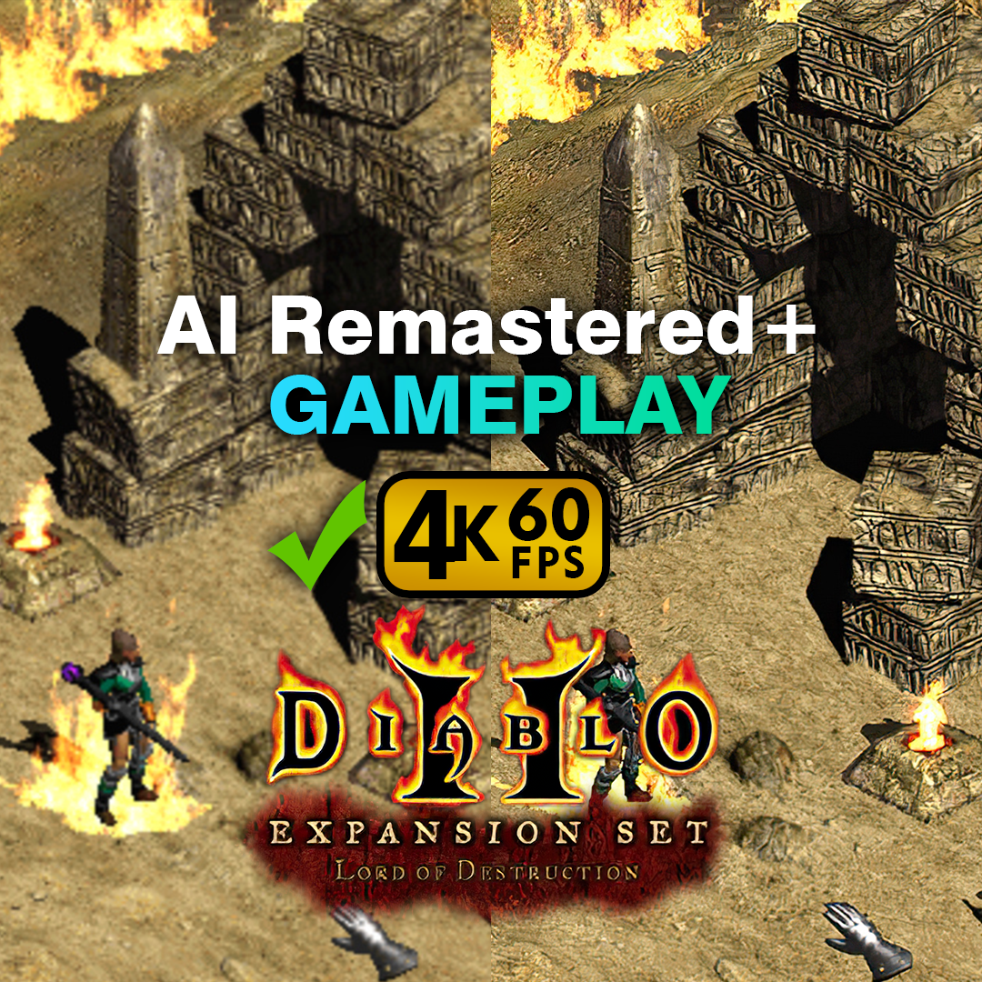 ReznoRMichael's tweet photo. Stay awhile and listen... imagine if Diablo 2 could be played in proper 16:9 4K and 60 fps?
See video of the full Sorceress 4K 60fps gameplay: https://t.co/iUxOzEx9N7
#diablo2 #gameplay #ai #diablo2remastered #d2remaster #diablo #pcmasterrace #d2lod #diablo2hd #4K #60fps https://t.co/h14GUtQYUB