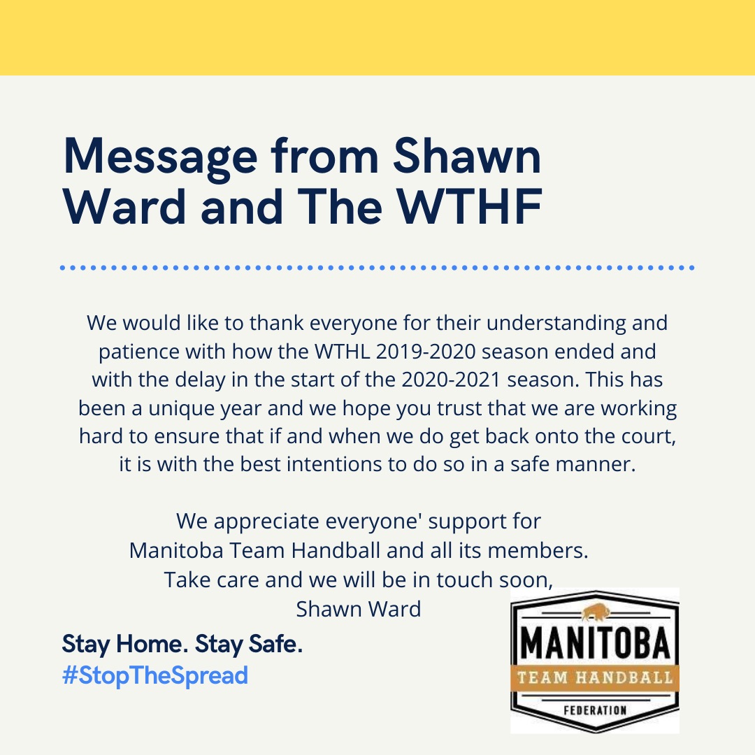 Handballmb's tweet image. Our WTHL coordinator has made a statement about our COVID-19 situation. We know that this might not be the news that everyone was hoping for, but if there are any questions out there please let us know!