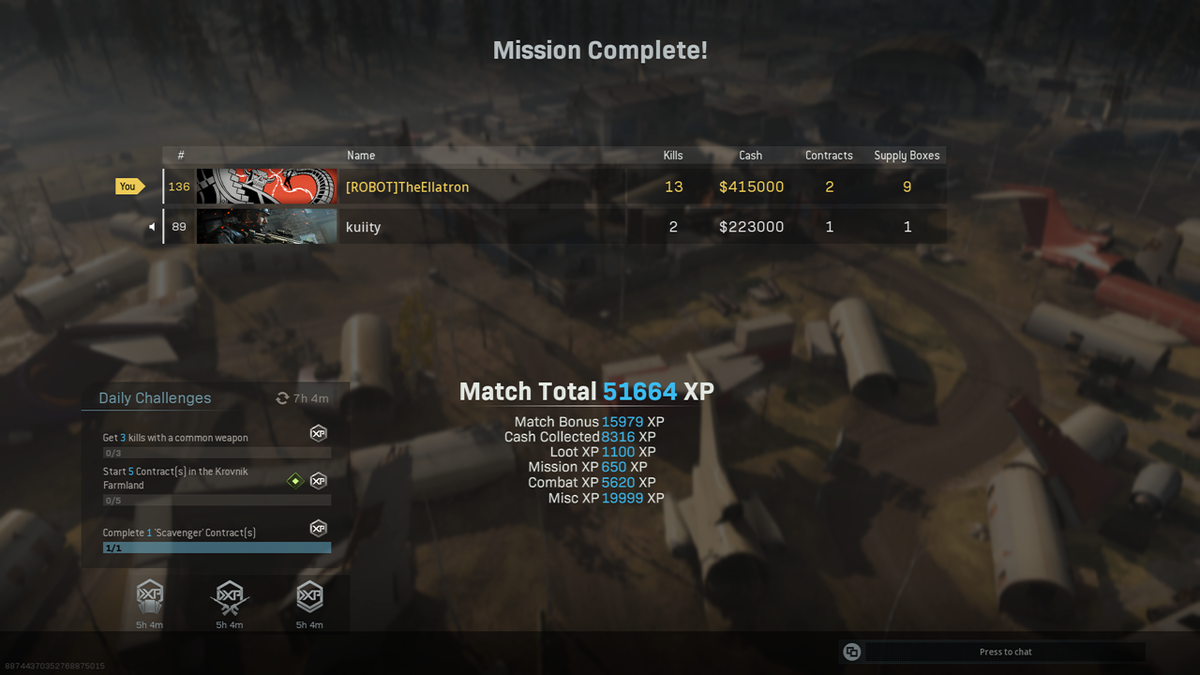 ELLATRON's tweet image. Getting better... #CallofDutyModernWarfare #XboxShare