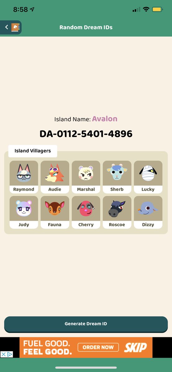 Maranda Psa You Can Generate Random Dream Island Codes To Visit On The Acnh Guide App aaaaaa