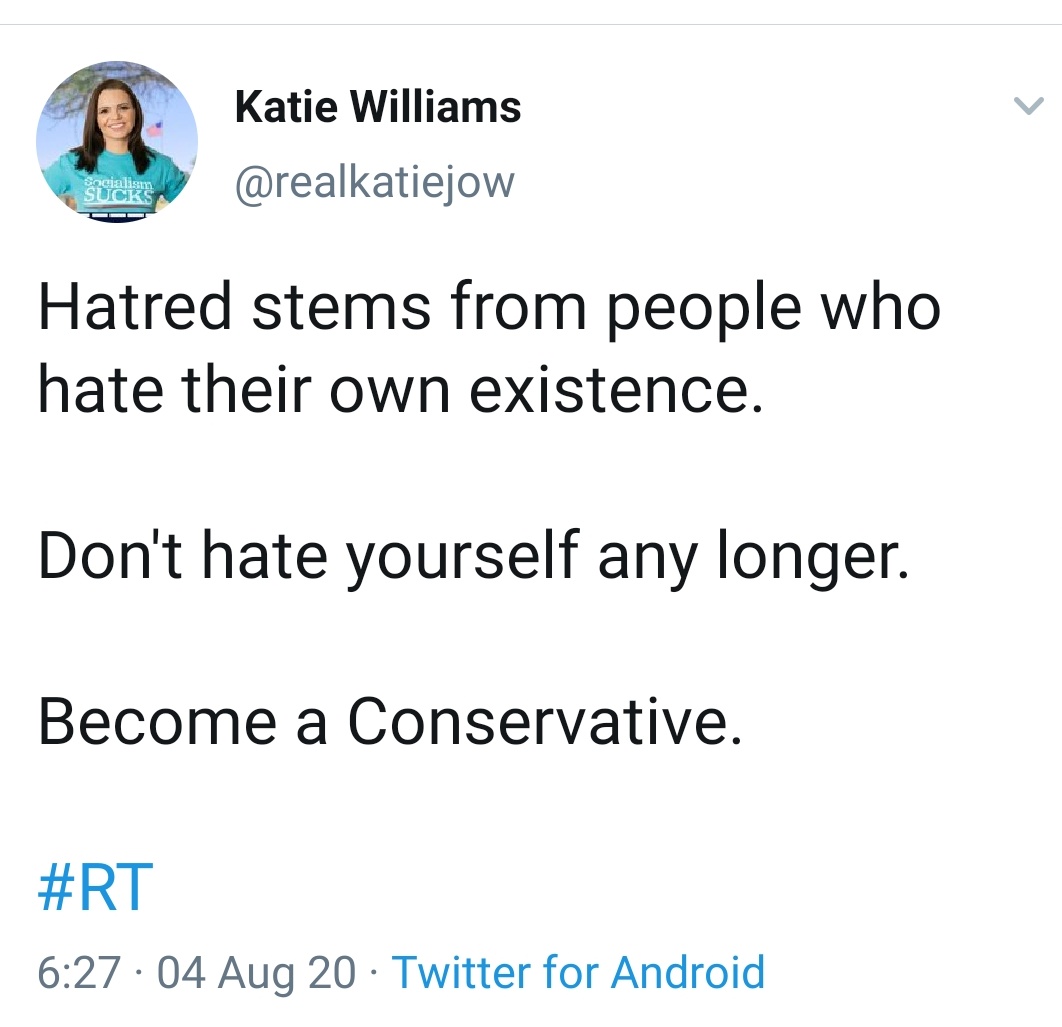 Let's look at this one again. Notice Ms. Williams implying that people should hate themselves if they are anything other than conservative.  #Nevada is  #diverse. Wonderfully so! We don't need small-minded leadership making decisions for our children.