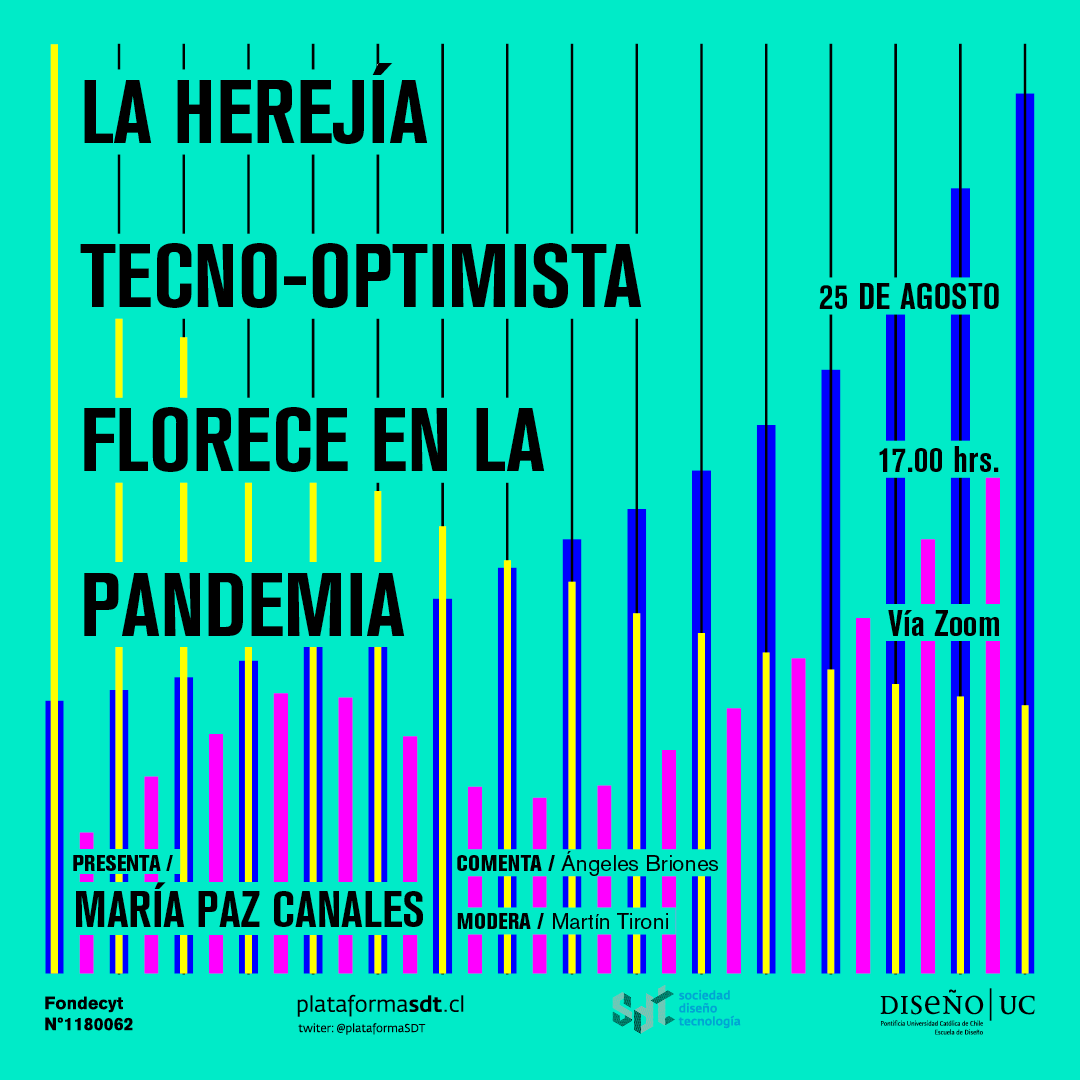 plataformasdt's tweet photo. Ya tenemos afiche para la próxima sesión del seminario SDT con excelentes invitadas ligadas al activismo digital. Se conversará sobre tecnologías introducidas en la pandemia con la presentación de @MPaz_online y los comentarios de @angelesbriones Nos vemos el martes 25 de agosto! https://t.co/syY7UyGH6N