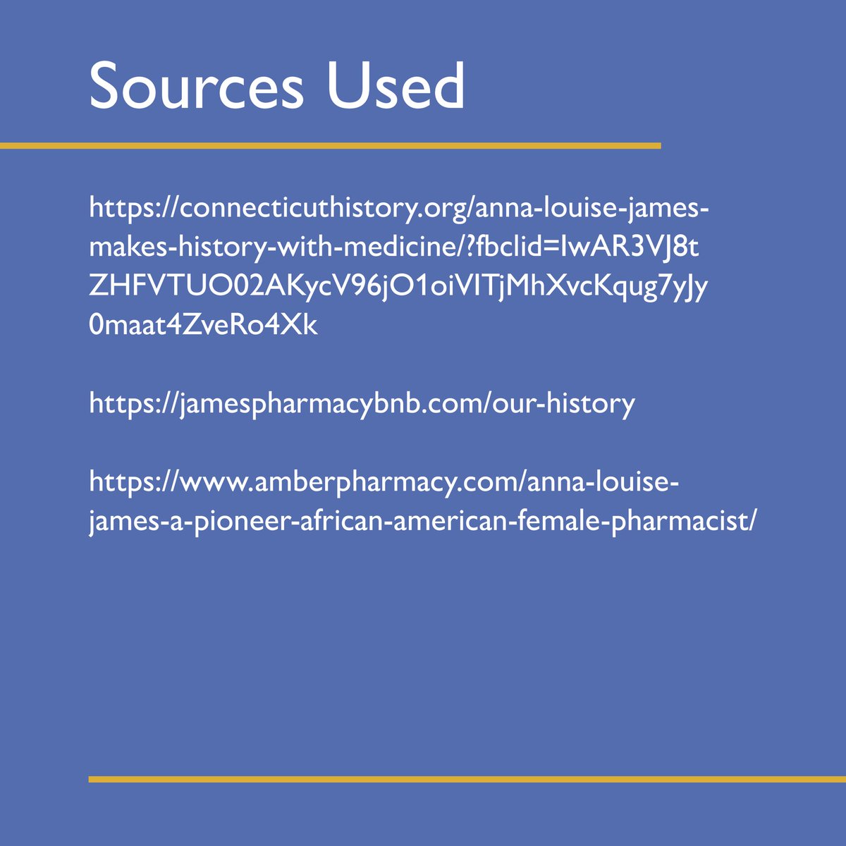 EOBmusical's tweet photo. Have you heard of Anna Louise James? #pharmacy #blm #BlackHistory https://t.co/3OZrzOO4t7