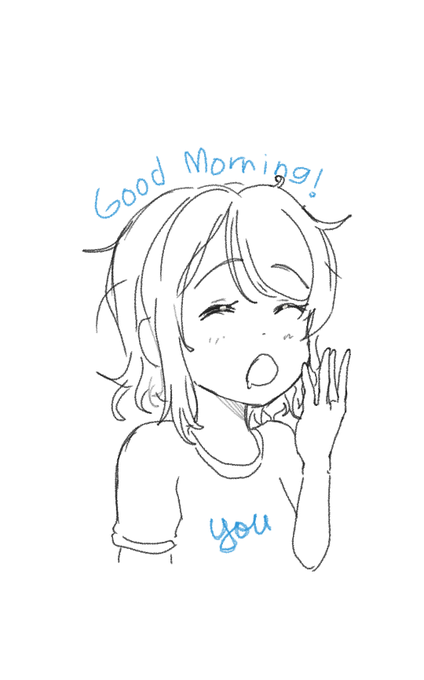 おはよう~
 #応援ボイス  #lovelive  #lovelive_sunshine  #Aqours  https://t.co/ocw3ZE8avm 
