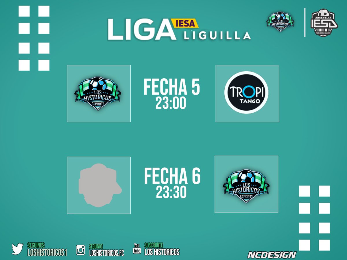 loshistoricos1's tweet photo. Estas son las fechas de hoy por la liguilla! 
El equipo va en busca de no bajar el ritmo y conseguir el 6/6 

@NCDesign5 

#VamoHistorico💚🖤💚 https://t.co/kpP3ZmJbLJ
