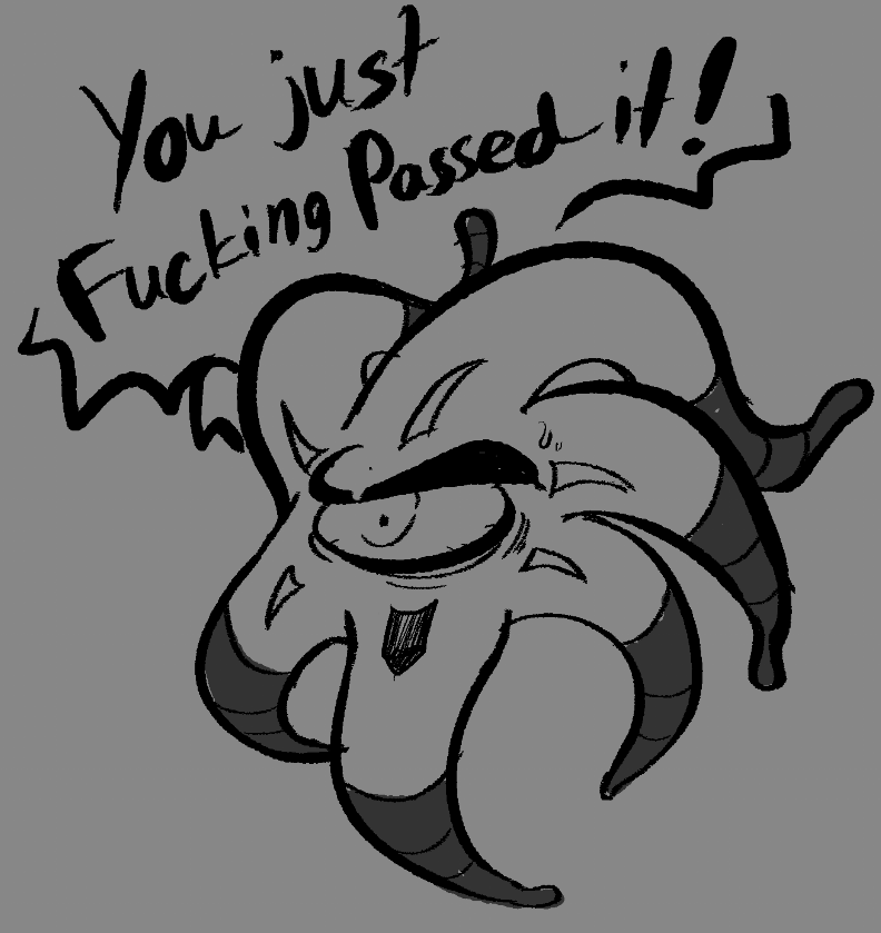 InvdrScar's tweet photo. More crass doodles based on @OmniVAStudios Shadow the Hedgehog stream. I had too much fun drawing myself as Doom's Eye. https://t.co/ie1wWmB358