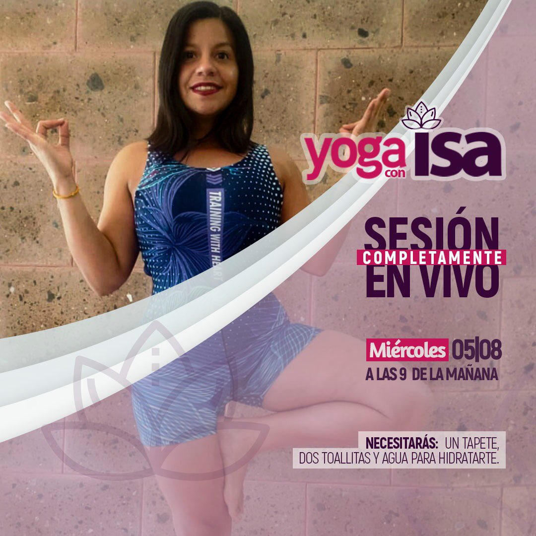 Mañana es miércoles de #Yoga.

¡Vive una vez más, esta gran experiencia, de la guía de Isabela Vivas!

Conéctate a las 9 am 😉
