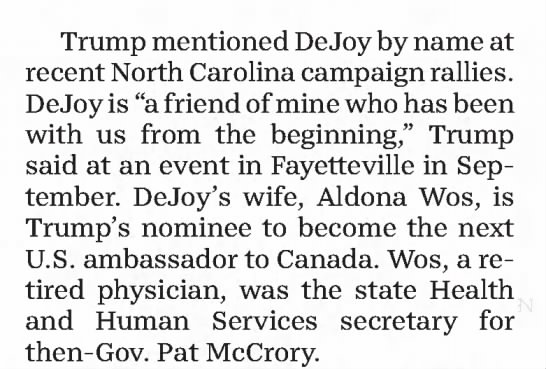 apparently, Aldona Wos is set to become the next ambassador to Canada CLIPPED FROMLancaster Eagle-GazetteLancaster, Ohio09 May 2020, Sat • Page A8 /9