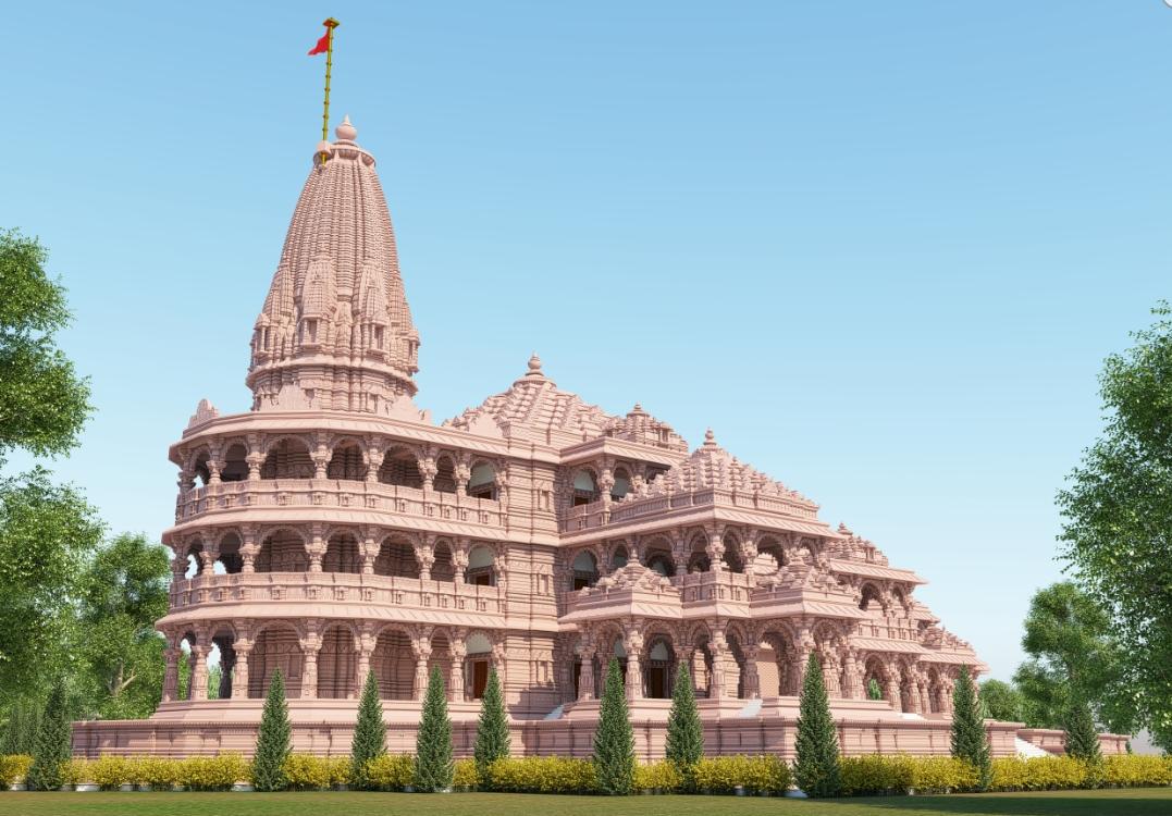 DrRPNishank's tweet photo. सैकड़ों वर्षों के इंतजार के बाद हम सबके प्रभु श्री राम जी का भव्य मंदिर अयोध्या में ऐसे होगा। आज हम सबके लिए अत्यंत गौरवमयी व ऐतिहासिक दिन है। 

#JaiShriRam https://t.co/EYCqJWNLL4