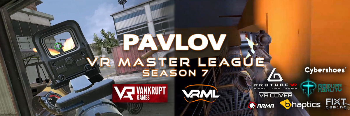 After a short delay, we're pleased to announce Season 7 start on Monday August 10, 2020🔥🔥🔥

Make sure your roster has at least 5 players and your team is set to "active" on the website.
🌐vrmasterleague.com/pavlov
🗣️discord.gg/G6T5JR9