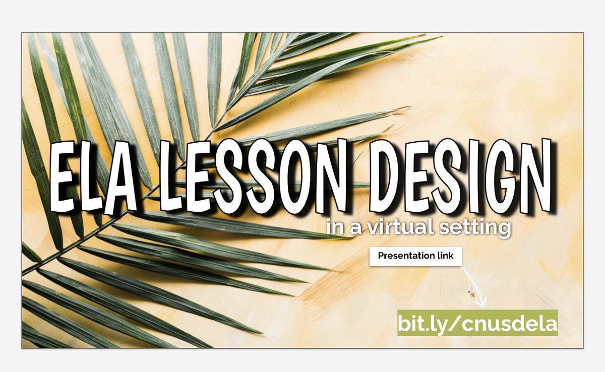 ELA teachers! Here is a presentation I put together for <a href="/CNUSD/">Corona-Norco USD</a>. It includes everything that worked well for me during distance learning and what I plan to do this Fall. Hopefully you find some nuggets that are useful for you! Bit.ly/cnusdela