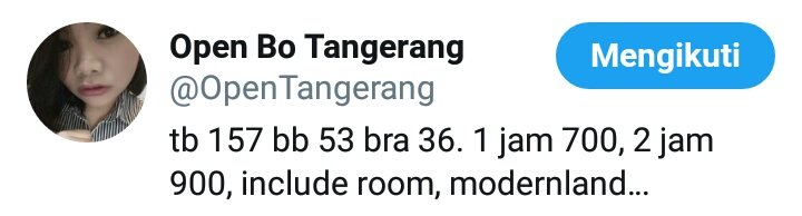 ninda09501462's tweet photo. astaga,,  akun lama..  
Ga kerasa vakum lama juga... 

Semangat mulai lagi

#bookingan
#tangerang
#OpenBO
#availtangerang
#realbo
#Bookingantangerang 
#CODNODP 
#RealAngel https://t.co/6Ewx43spjq