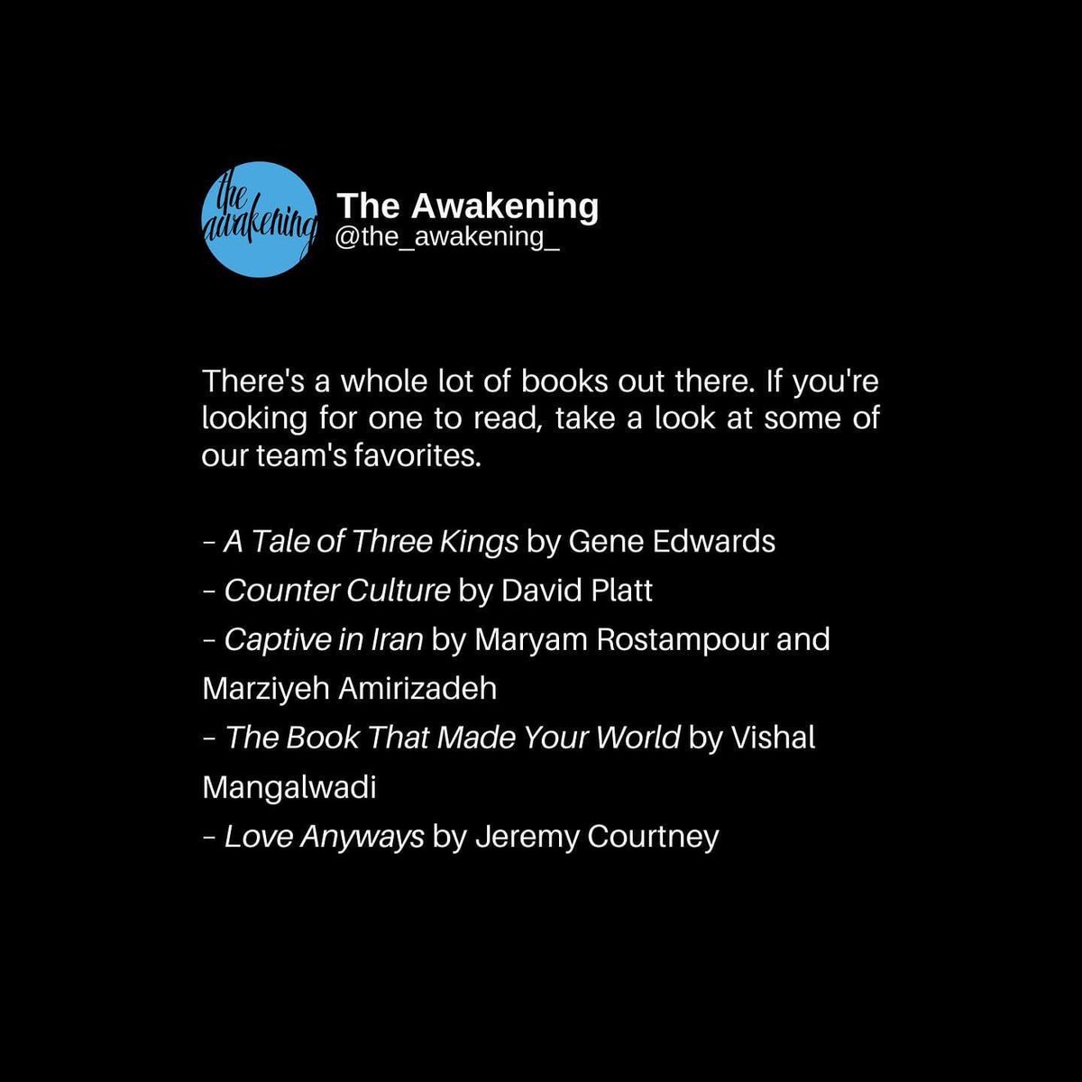 A great way to continue growing is to continue reading! Check out some our team’s favorite reads.