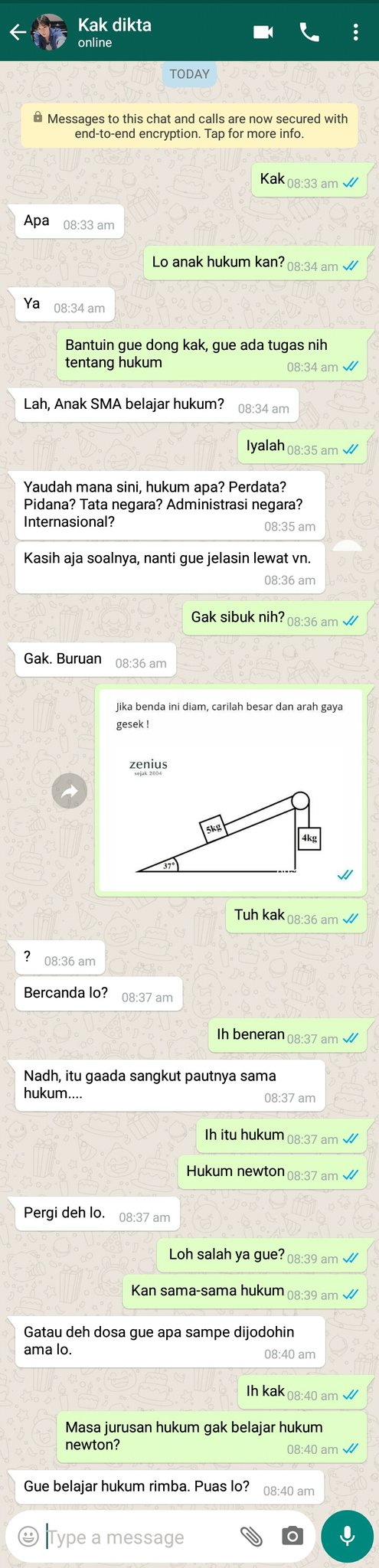 Dikta dan hukum menceritakan tentang