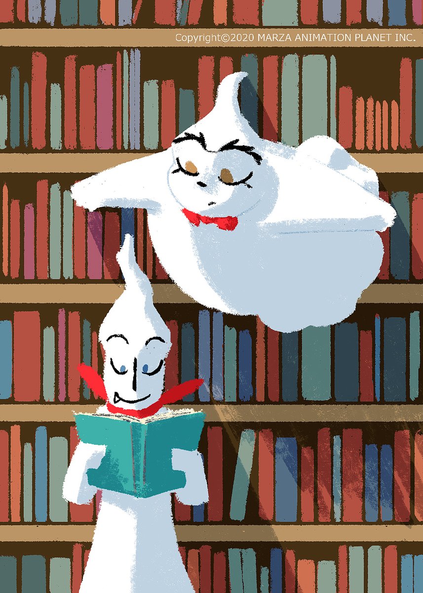 Marza Staff 読書 Reading ウースーラー イラスト おしゃれ 本 読書 書庫 Library Read Book Stylish Illustration Uhsulah