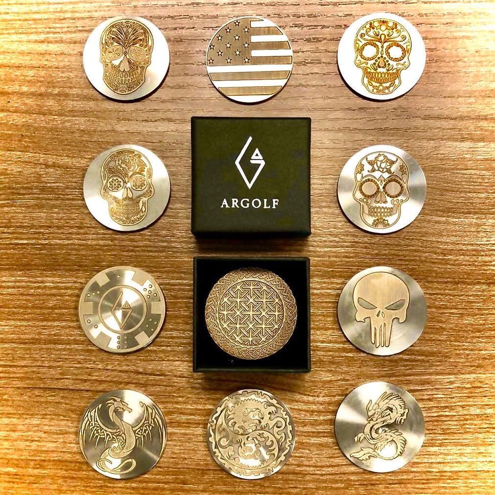 GrebencCo's tweet image. New in the shop! In a few days will be released our first ball markers ! Stainless Steel - 1,57 inch (40mm) - 18g and fully customizable, no mimimum order , you have an idea, a logo, we make it!  #ballmarker #ballmarkerporn #golfswag #instagolf #argolfcanada #argolf #custom