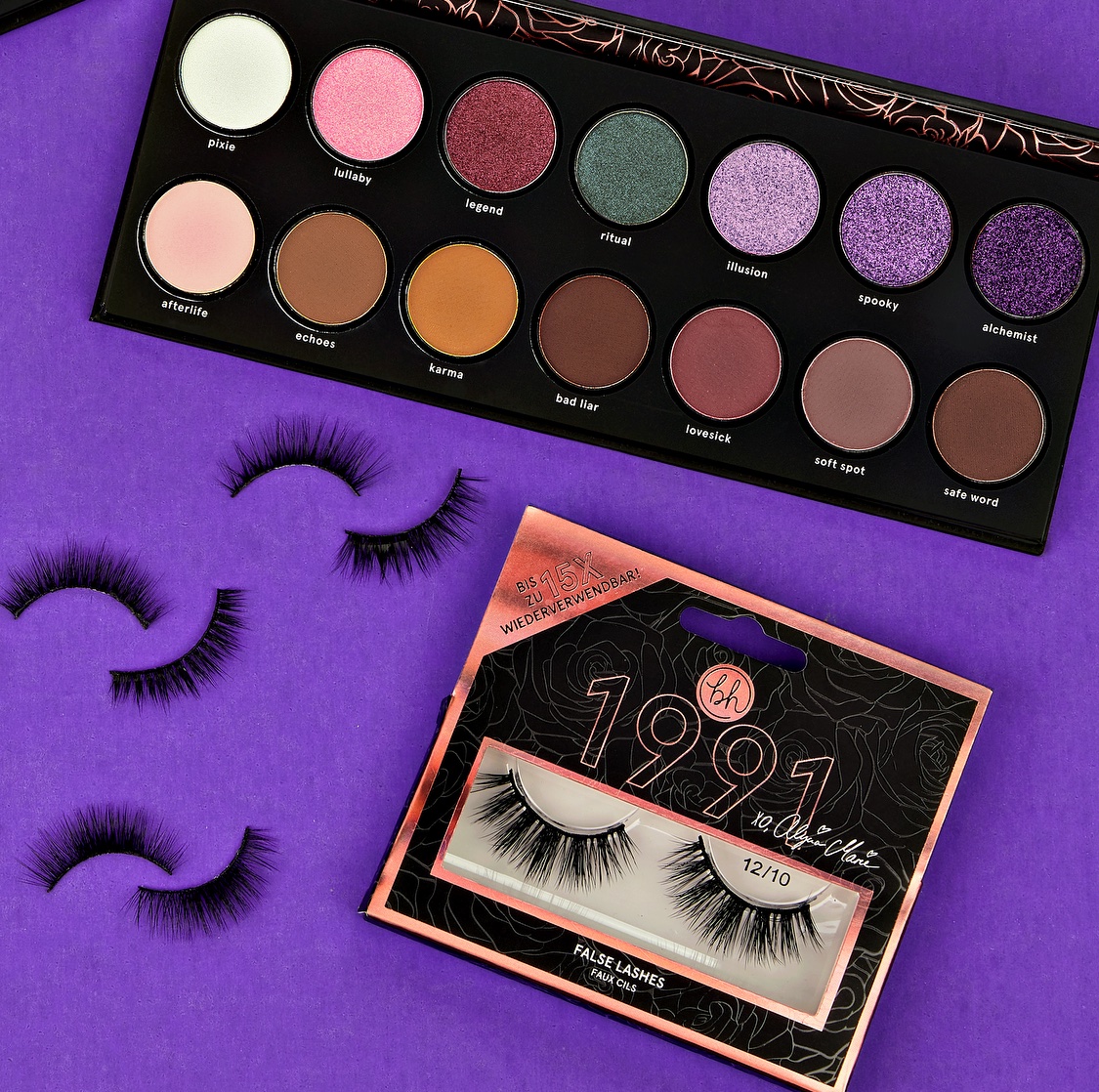 Rundet euren Eye-Look mit den perfekten 1991 by Alycia Marie False Eyelashes ab!💜Ihr könnt sie sogar bis zu 15x wiederverwenden!🤩 #bhcosmetics #bhxalyciamarie