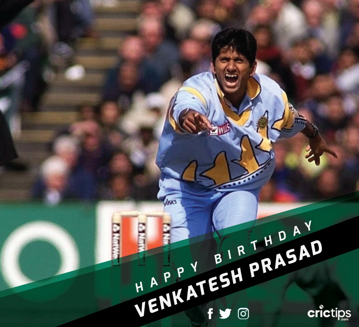 Wishing Venkatesh Prasad a very happy birthday.    