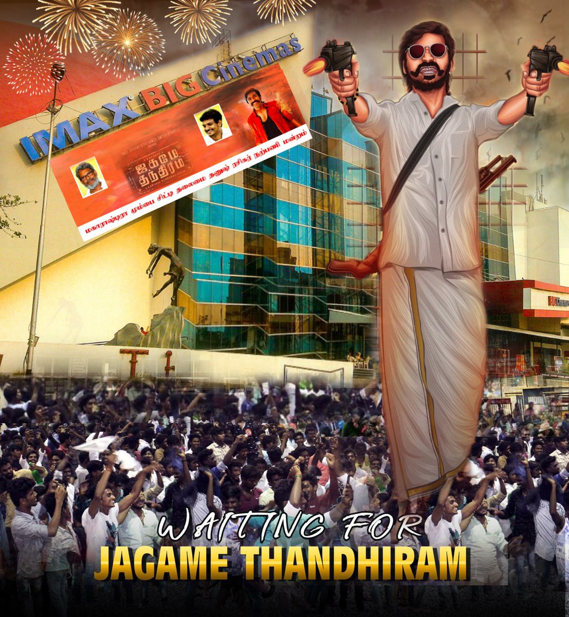 Namma carnival cinemas,imax Theater FDFS #mumbai #JagameThandhiram #சுருளி!   எவ்வளவு பேர் வெறித்தனமா வெயிட் பண்றீங்க? 😎🔥🥁

<a href="/dhanushkraja/">Dhanush</a> <a href="/karthiksubbaraj/">karthik subbaraj</a> <a href="/StudiosYNot/">Y Not Studios</a>
<a href="/sash041075/">Sash</a> <a href="/theSreyas/">Sreyas</a> <a href="/DirectorS_Shiva/">Subramaniam Shiva</a> <a href="/DhanushFc/">Dhanush Fc</a>