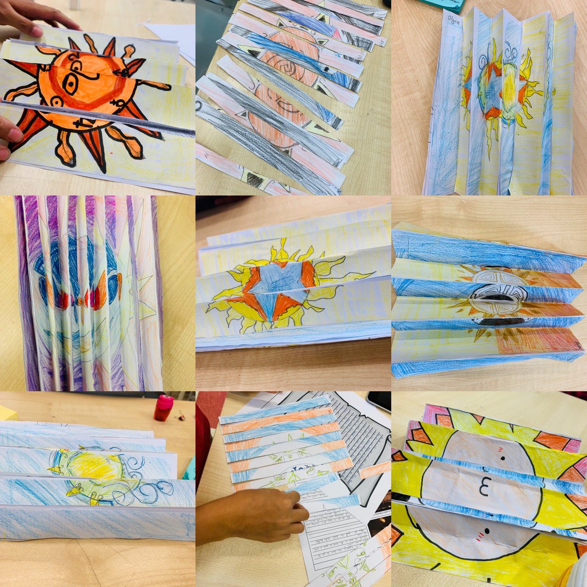phriyashini's tweet photo. 3rd day of Summer School! Exploring Myths &amp; Legend of Aztec Culture via kinoptic art. Kinoptic art is art that tricks the eye and is achieved when two images are created in one artwork. Beautiful artworks from students 😀 https://t.co/2idJMh6hhY