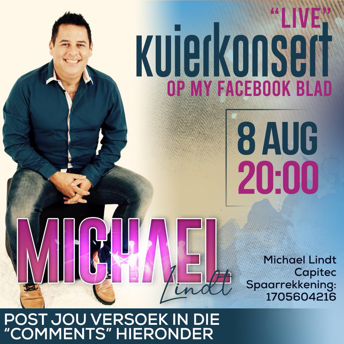 Hallo julle. Augustus is Vrouemaand en ek is so dankbaar dat die Here ‘n vrou gemaak het. Saterdagaand doen ek ‘n lied wat ek spesiaal vir al die vroue geskryf het. Ek dink jy gaan van dit hou, so skakel gerus in.

Liefde ML♥️