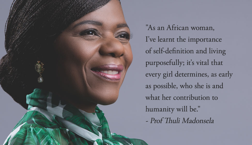 IWPGSouthAfrica's tweet photo. "As an African woman, I've learnt the importance of self-definition and living purposefully; it's vital that every girl determines, as early as possible, who she is and what her contribution to humanity will be" - Prof @ThuliMadonsela3. #Womencrushwednesday #unitedforchange https://t.co/CSeld52tp7