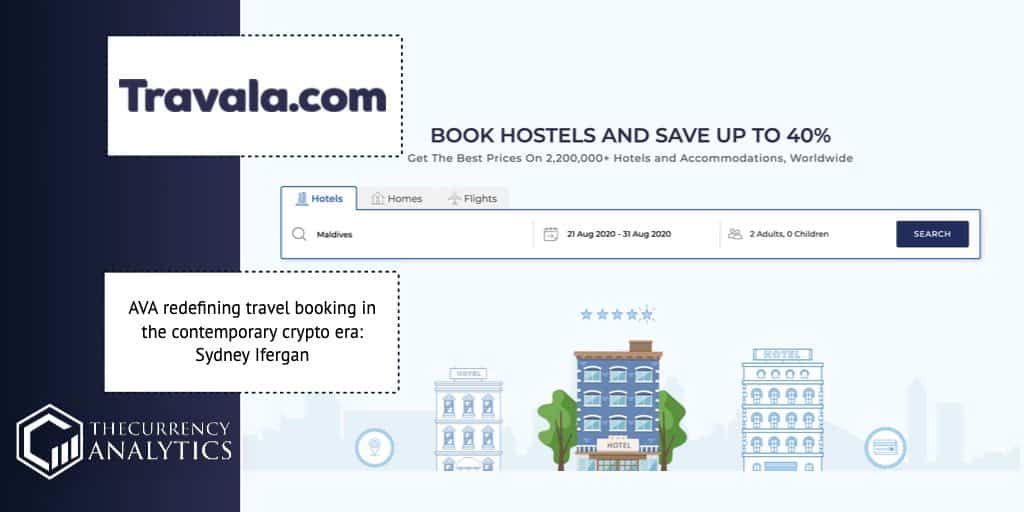 TheCurrencyA's tweet photo. AVA redefining travel booking in the contemporary crypto era: Sydney Ifergan - Link to Post: https://t.co/ZeeLMc8e5c - Tags: #Travala #AVAToken #Booking #cryptobooking #cryptoTravel .@travalacom .@sydneyifergan .@joakim_holmer https://t.co/EKjlMObABz