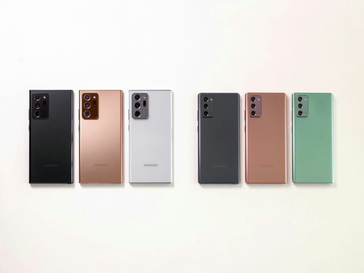 techscico's tweet photo. Renders of products launching today in #SamsungEvent

- #SamsungGalaxyNote20Ultra
- #SamsungGalaxyNote20
- #SamsungGalaxyWatch3
- #SamsungGalaxyTabS7
- #SamsungGalaxyBudsLive

Source - Evan Blass

#TechSciCo
#Samsung #SamsungGalaxy #Unpacked2020 #GalaxyUnpacked #GalaxyBeans https://t.co/5TGXF0u5rs