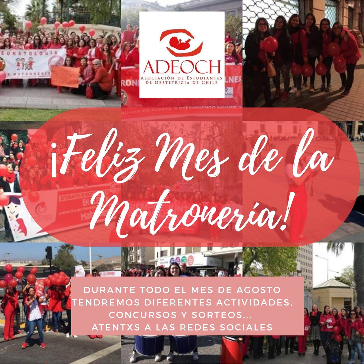 ¡Feliz mes de la Matronería! Estaremos subiendo actividades, concursos y sorteos.... Síguenos en nuestro instagram @adeobst_chile 💥❤ pic.x.com/2v8C3NkPRW