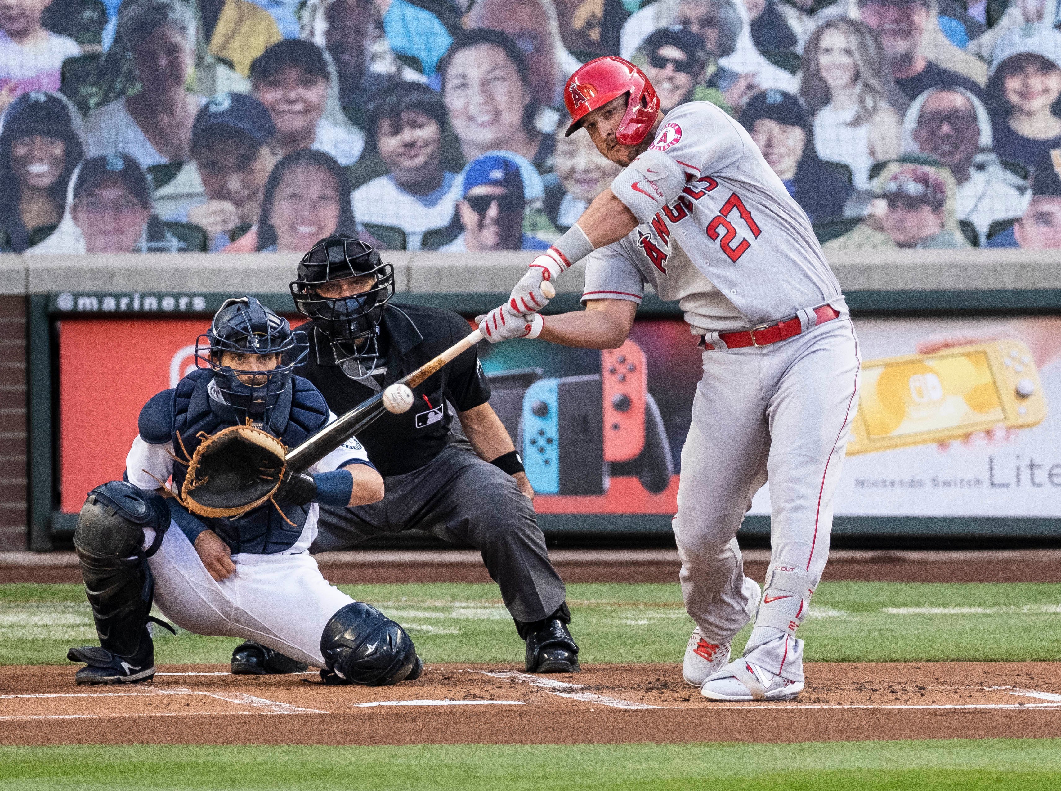 mike trout swing