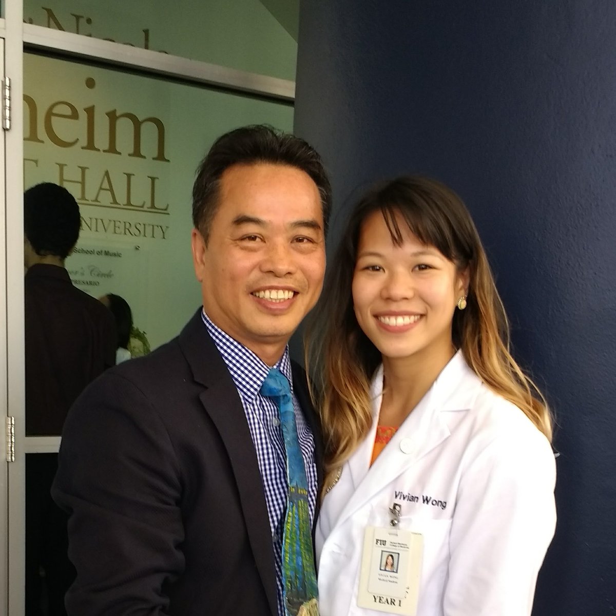 Three years ago at my white coat ceremony, my dad wore this tie that I painted for him in the 4th grade. May I always remember that if I have seen further, it is by standing on the shoulders of Giants.