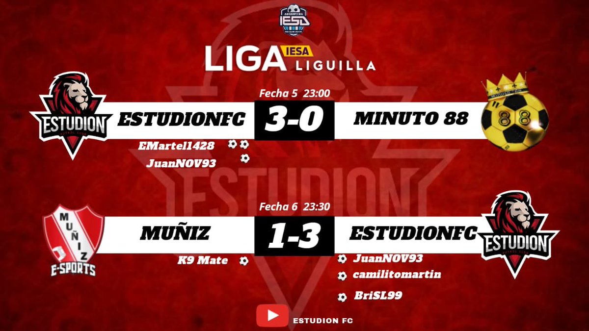 [ SE ASOMA EL LEON ]

El equipo sacó 6/6 en dos partidos trabados y se acomoda en los primeros puestos, se supo aprovechar las contras y ser firmes durante la victoria. La mejor jornada desde que arrancó la temporada, hay que seguir mejorando 🔴⚪️🔴

#Estudiooooon🥁🦁