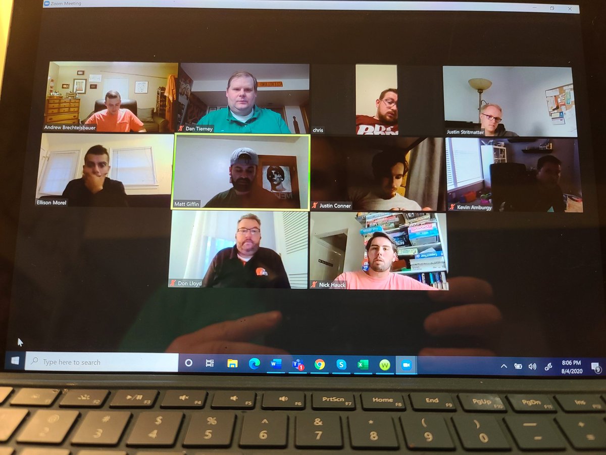 Great Zoom meeting tonight with <a href="/KappaSigmaAU/">Kappa Sigma at Ashland University</a> going over Fall Rush plans! Working early towards more good things at Ashland!