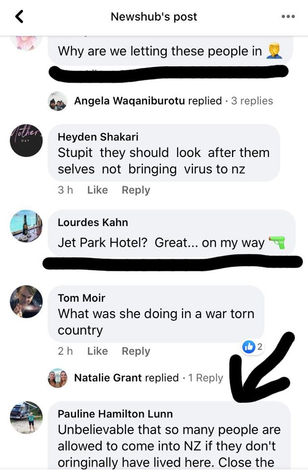 Talk of resident New Zealanders holding "irrational fears" is common in the group. Now, I get it, these are hurt and anxious people reading horrible comments on social media making them feel unwelcome in their home country. That is total bullshit. I'm angry that has happened. 5/