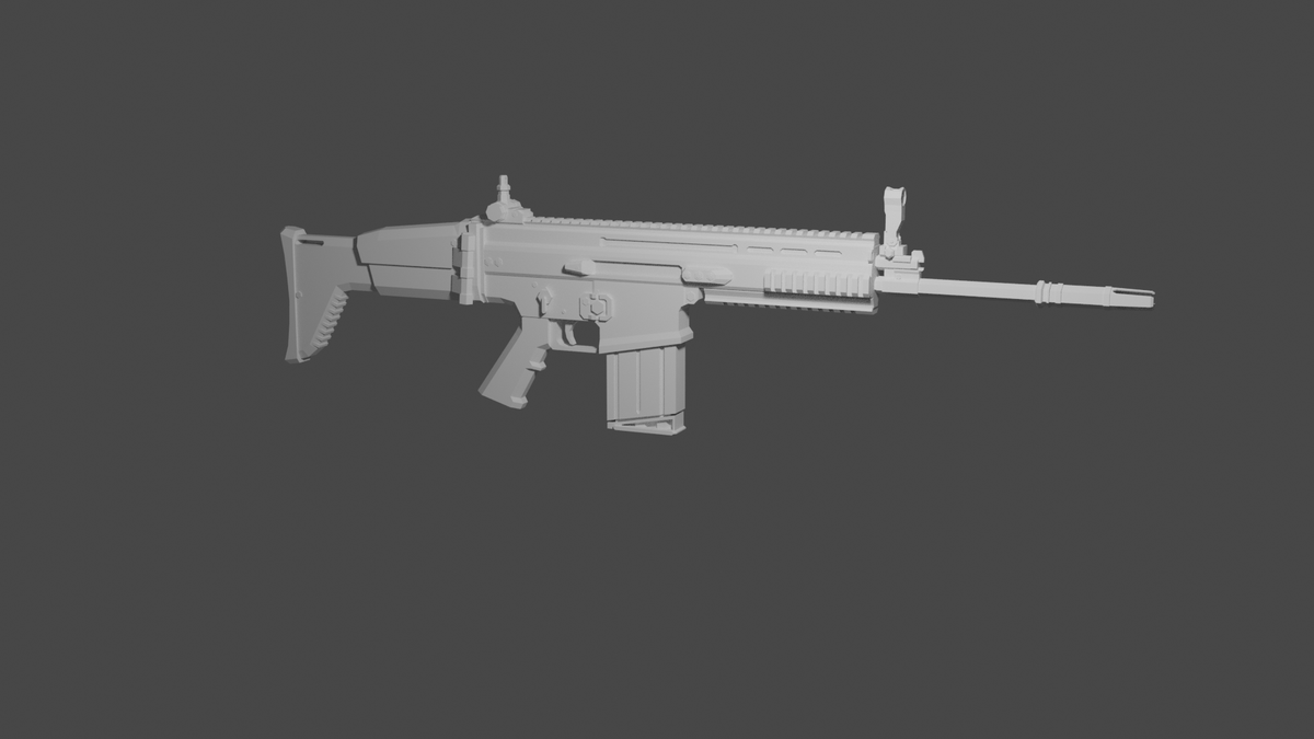 gunmodeler's tweet photo. The SCAR-H is on the easier side of detailed gun making
#3dmodeling #blender3d #RobloxDevs #roblox #robloxdev #gunmodeling #guns #3dguns https://t.co/P48MOzKNjN