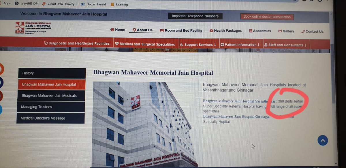 grovervj's tweet photo. Appreciate the bold step against #BMJain Hospital @BBMP_MAYOR @BBMPCOMM @BbmpEast #PallaviMamJC @askbhaskar . There have been dozens of complaints on #covid #BedAllocation. Of the 380 total beds on 68 were given to govt covid quota. @ArshadRizwan @PCMohanMP https://t.co/fghE0pI8As