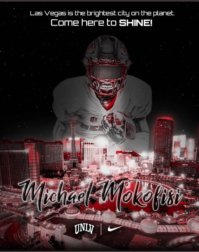 Michael Mokofisi (@moke_801) on Twitter photo Brightest lights <a href="/unlvfootball/">UNLV Football</a> thank you coaching staff for the handwritten cards #RebeLVision21 Brightest lights <a href="/unlvfootball/">UNLV Football</a> thank you coaching staff for the handwritten cards #RebeLVision21
