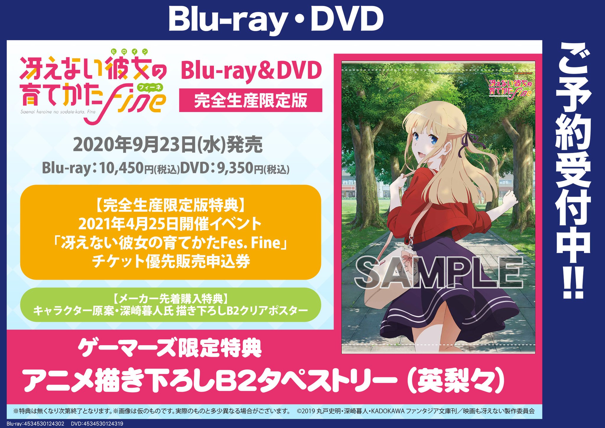 タペストリー 「Blu-ray/DVD 冴えない彼女の育てかた 」 全巻購入特典 