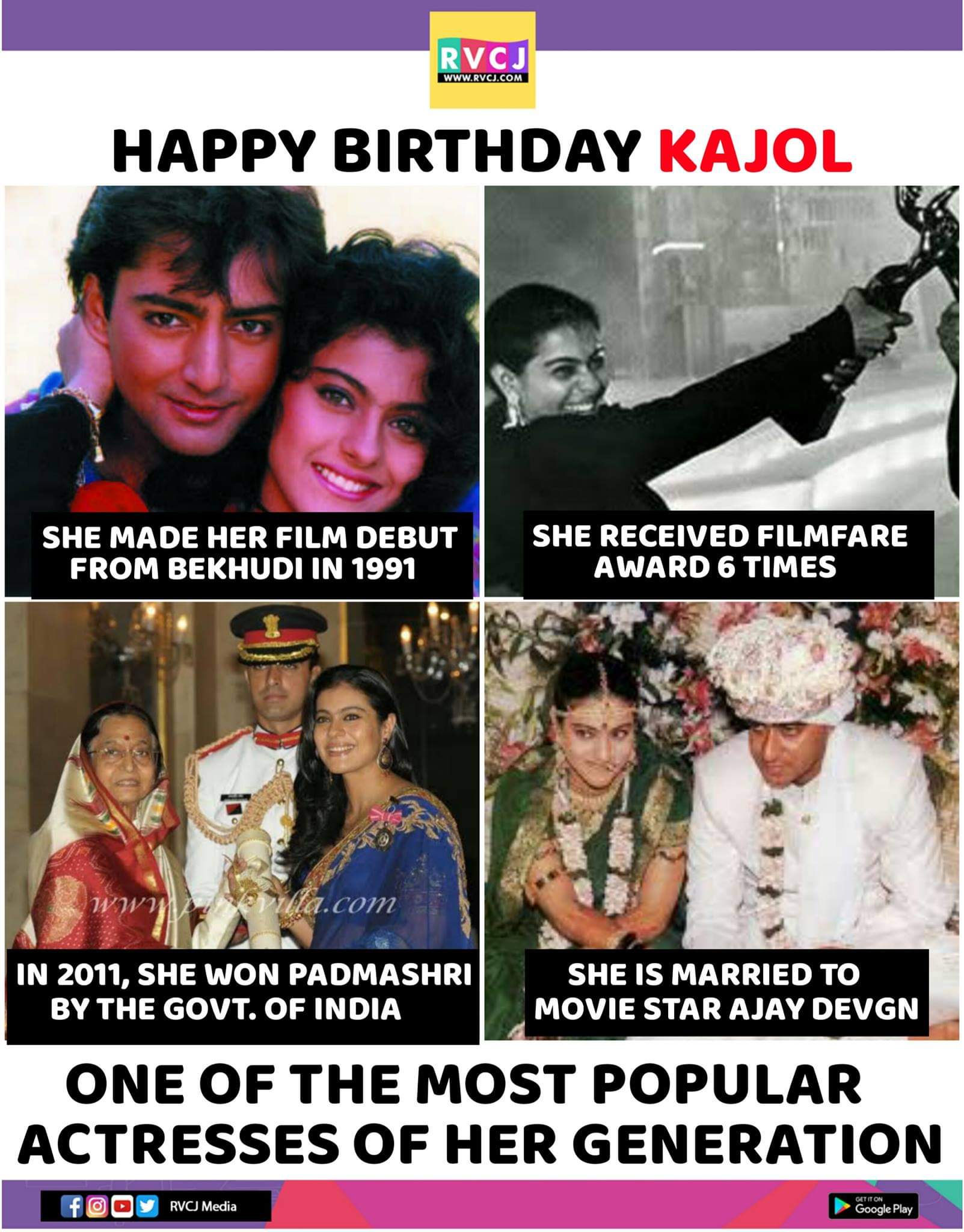 Happy Birthday Kajol        