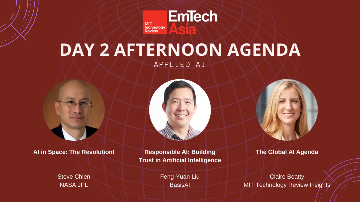 We delved into #AI yesterday, but will be talking more about its application this afternoon. What is the potential for companies to share data that creates value? And how can we design transparent AI systems and correct unintended biases? <a href="/NASAJPL/">NASA JPL</a> <a href="/basis_ai/">BasisAI</a> @mit_insights